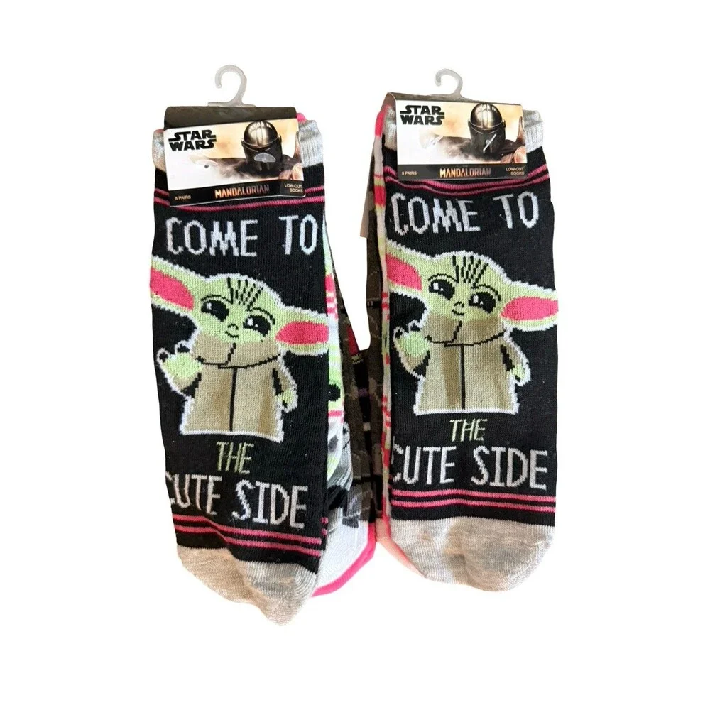 Star Wars Mandalorian Grogu Socks 10 Pairs Baby Yoda No Show Womens New